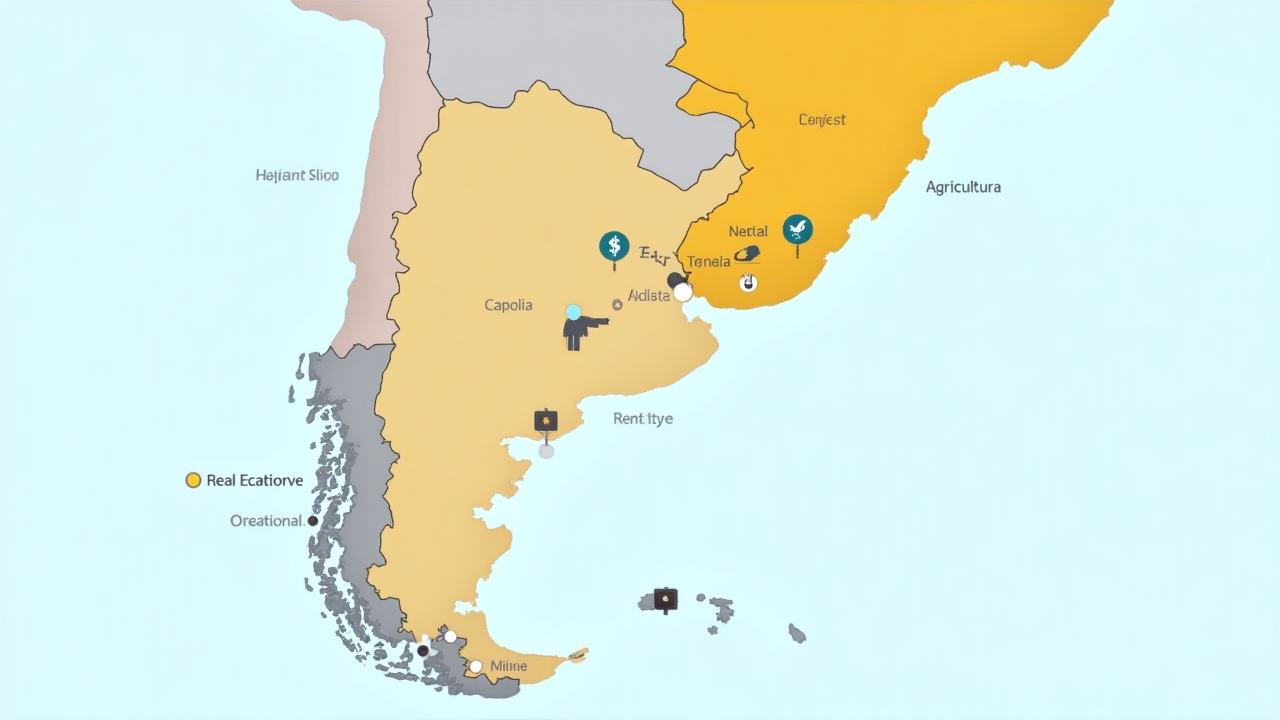 Mapa de inversiones en Argentina